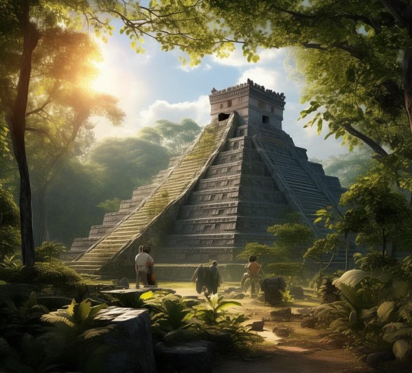 探寻太阳宫殿，玛雅文明中库库尔坎金字塔的神秘与辉煌